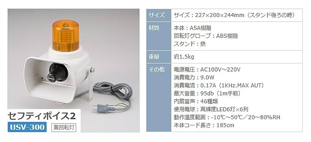 Amazon | セフティボイスⅡ 【しゃべって光る警報器】ユニット